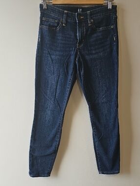 GAP Women's 26x26 Deep Indigo Stretch Skinny Jeans